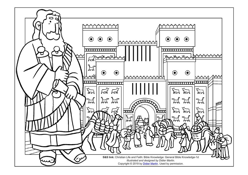 bible city coloring page