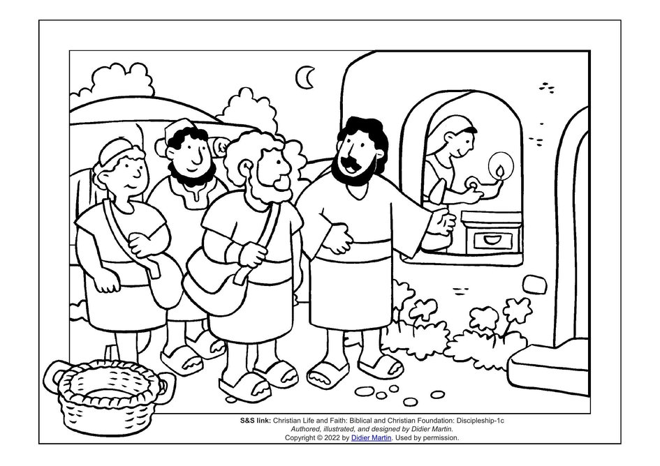 Jesus Gave The Great Commission Coloring Pages
