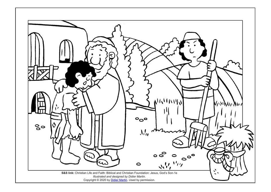Prodigal Son Coloring Page Printable Printable Blank World Images And 