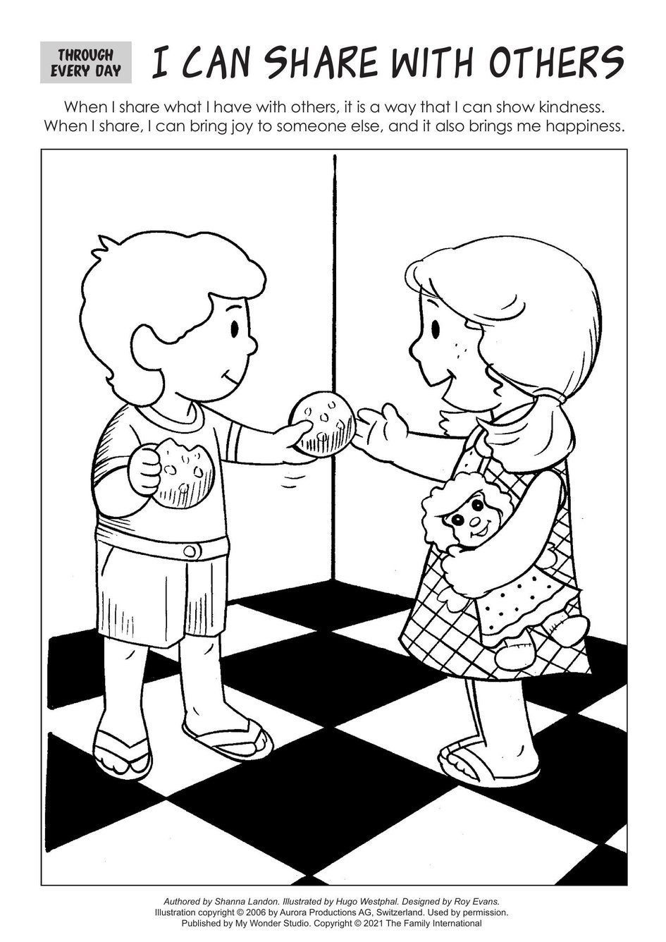 Sharing Coloring Pages