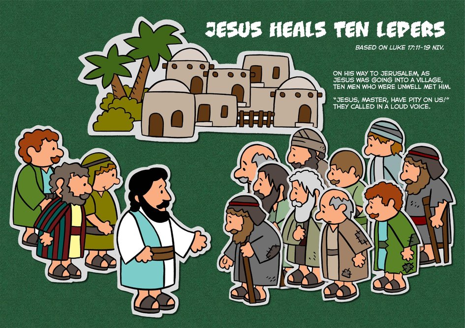 Jesus Heals 10 Lepers Clipart Of Children