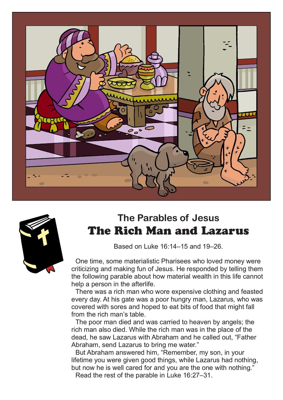 The Parables of Jesus: The Rich Man and Lazarus | My Wonder Studio